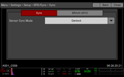 Paramètres de synchronisation Paramètres de synchronisation